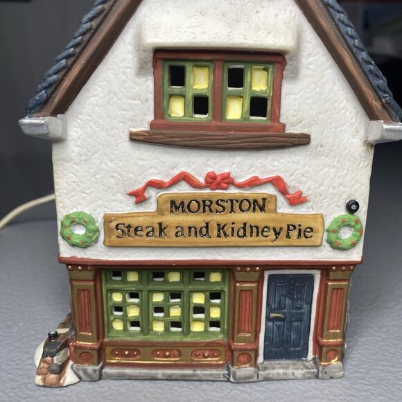 Dept 56 Dickens Village Series Morston Steak and Kidney Pie Lighted 1995 Retired - Picture 7 of 8